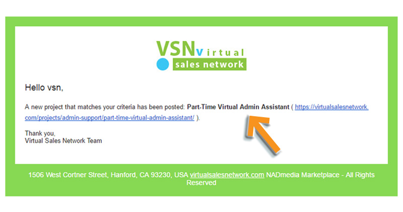 VSN project notifications
